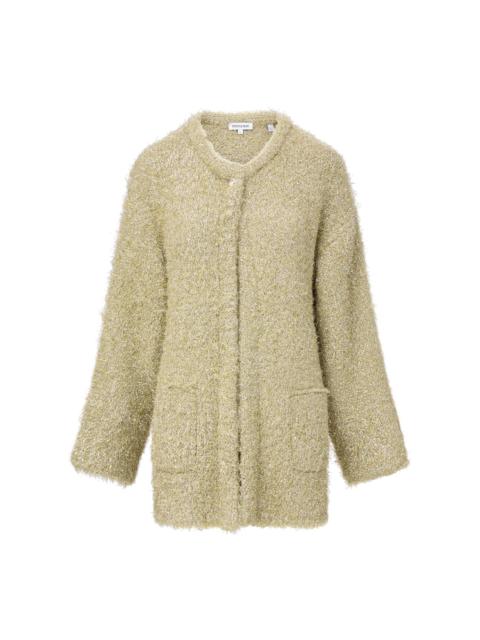 VERONICA BEARD ROZAN METALLIC KNIT JACKET