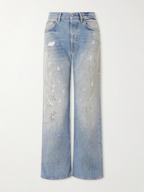 Acne Studios 2021 Distressed Mid-rise Straight-leg Jeans