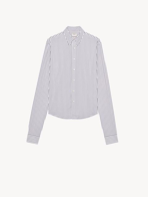 SAINT LAURENT SHIRT IN STRIPED COTTON POPLIN