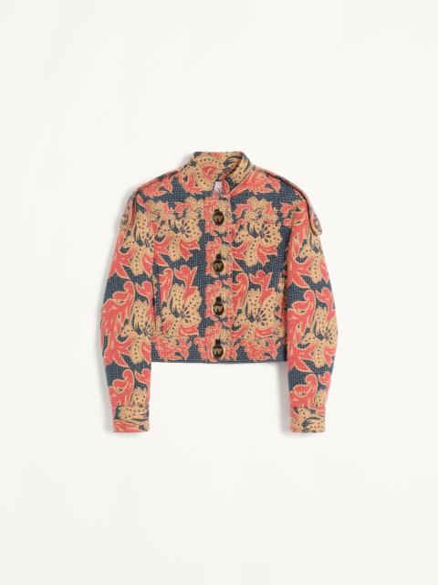 CABAN IN APRES L'HIVER QUILTED FLORAL JACQUARD