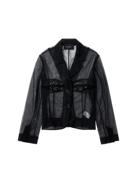 Simone Rocha embellished bust fitted jacket