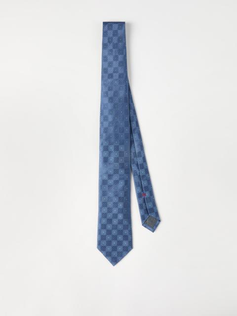 Brunello Cucinelli Silk textured pattern tie