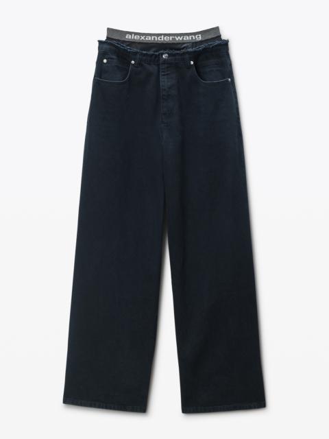 Alexander Wang faded black pre-styled jeans
