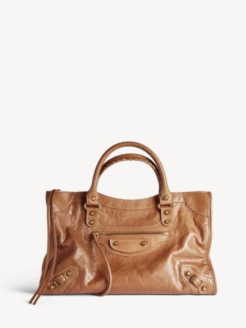 BALENCIAGA Women's Le City Bag Medium in Camel