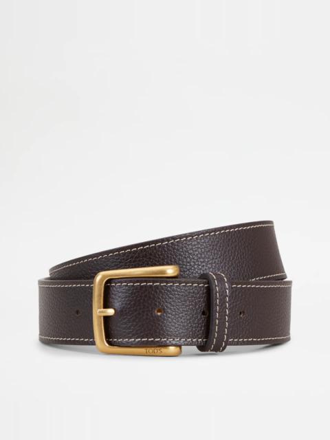 Tod's LEATHER BELT - BROWN