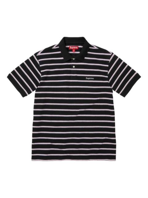 Supreme Supreme SS26 Washed Stripe Polo 'Black' SUP-SS26-058-BLK