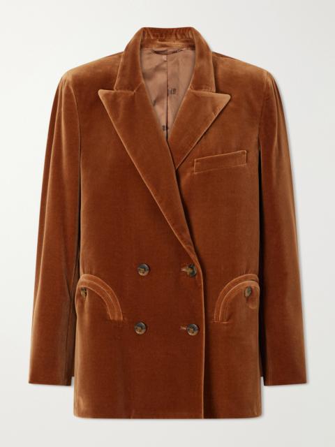 BLAZÉ MILANO Everynight Cotton-velvet Blazer