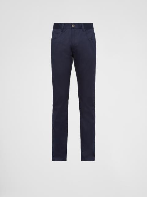 Prada Five-pocket stretch drill jeans