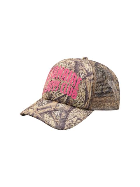 BILLIONAIRE BOYS CLUB DIAMONDS & DOLLARS TREE CAMO ARCH LOGO TRUCKER CAP