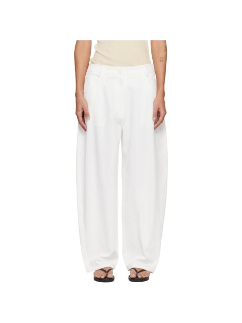 LE17SEPTEMBRE White Oblong Trousers