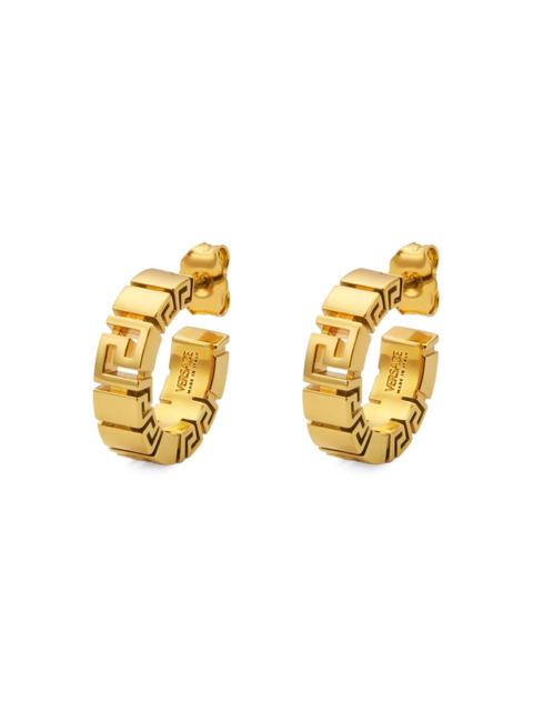 VERSACE Women's Greca Metal Hoop Earrings - Versace Gold