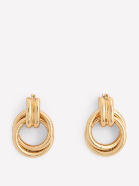 BODEN Double Twist Earrings-Gold Colour