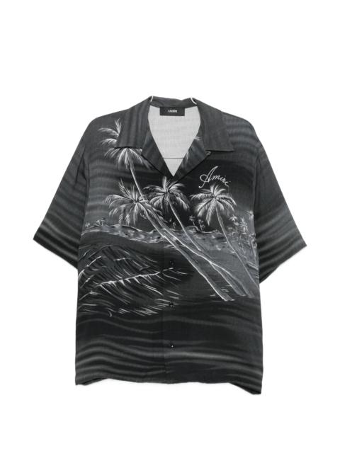 AMIRI Amiri Palm Tree-print Shirt