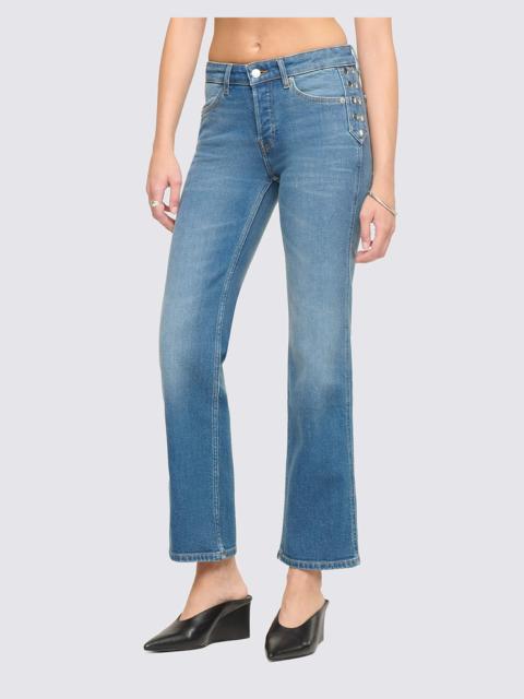 RE/DONE Slim Straight Crop - Melody Indigo