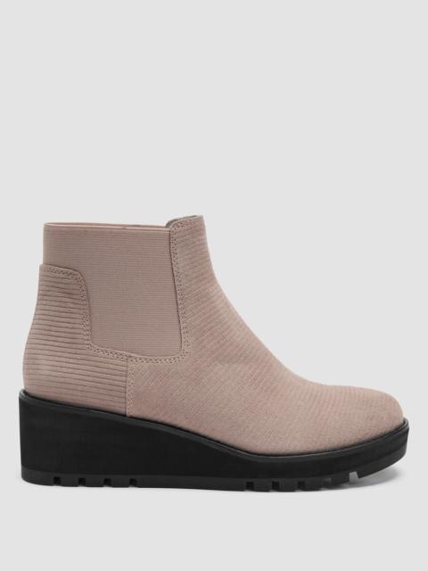 EILEEN FISHER Chelsea Corduroy Wedge Bootie