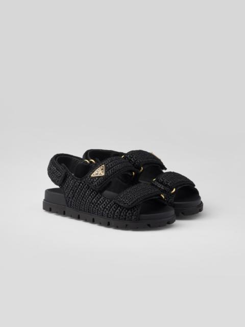 Prada Woven fabric sandals