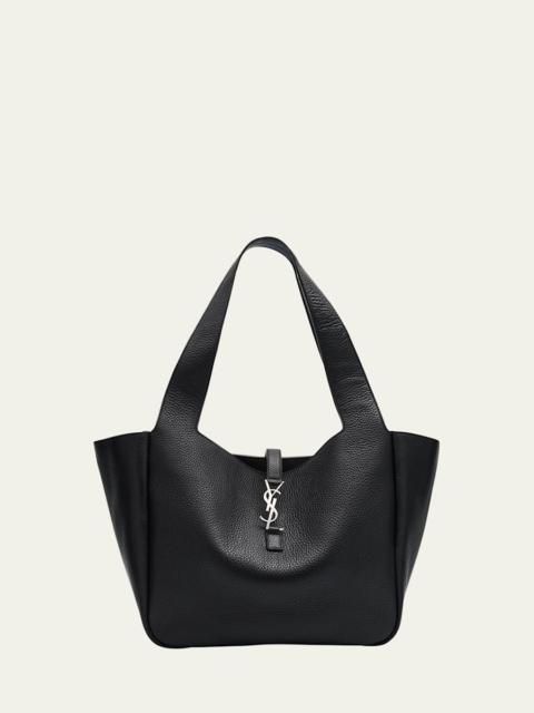 SAINT LAURENT Bea YSL Tote Bag in Deer Leather