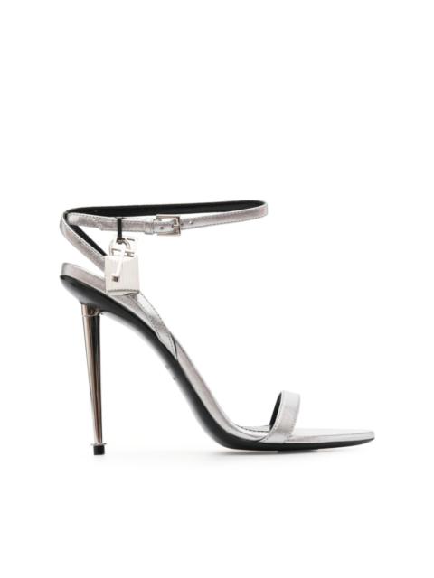 TOM FORD Padlock Pointy Naked heeled sandals