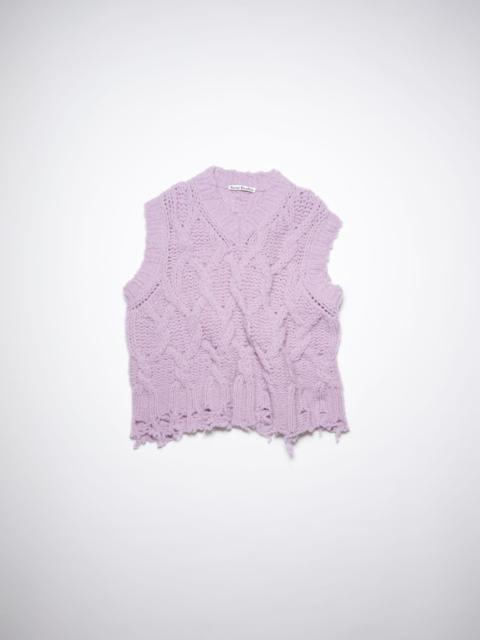 Acne Studios Chunky sweater vest - Lilac purple