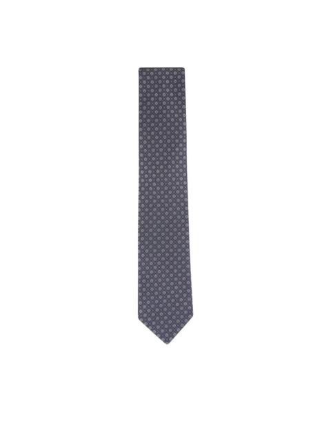 Canali geometric-pattern tie