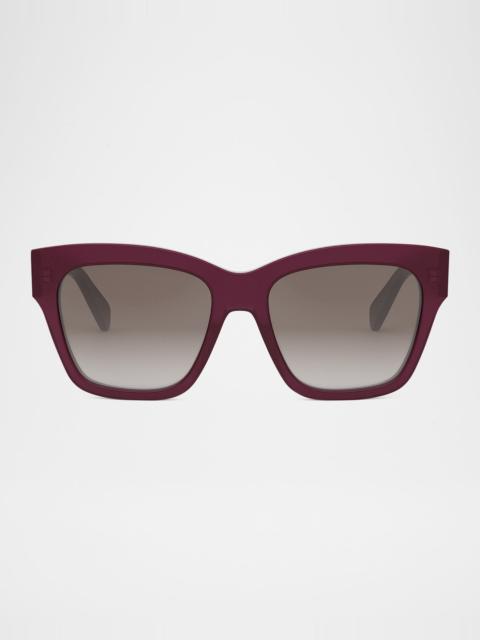 CELINE Triomphe Acetate Square Sunglasses
