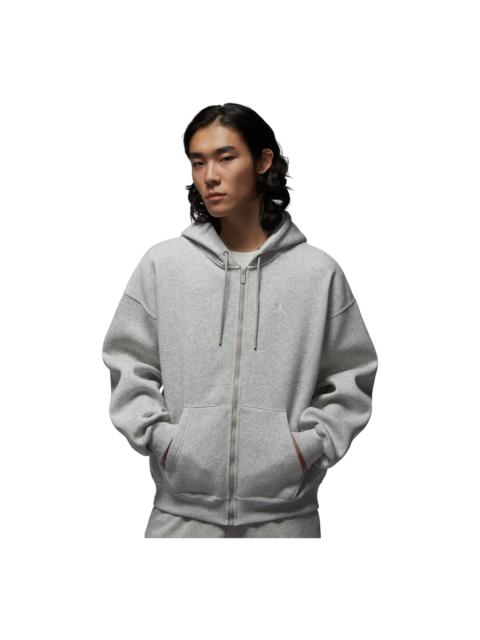 Jordan Air Jordan Brooklyn Fleece Oversized Full-Zip Hoodie 'Grey Heather' IB7232-050