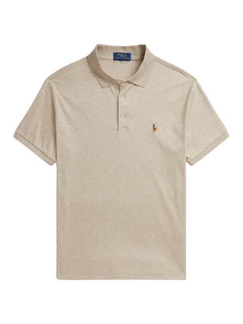 Polo Ralph Lauren Men's Pony Pima Cotton Polo Shirt - Expedition Dune Heather