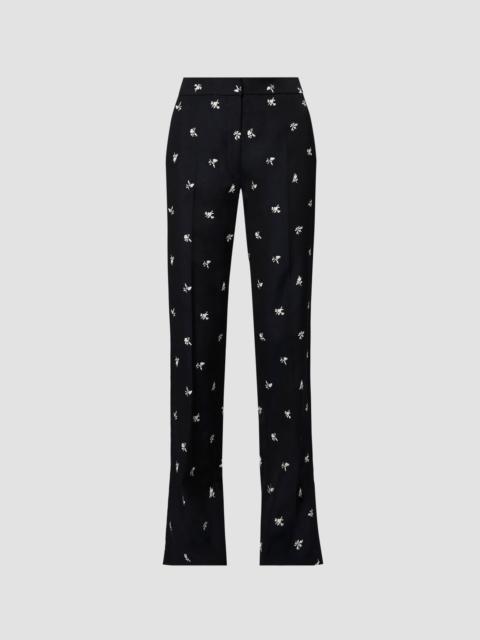 Erdem STRAIGHT JACQUARD FULL LENGTH TROUSER