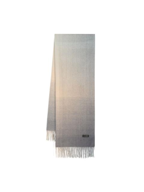 EMPORIO ARMANI gradient-effect wool scarf
