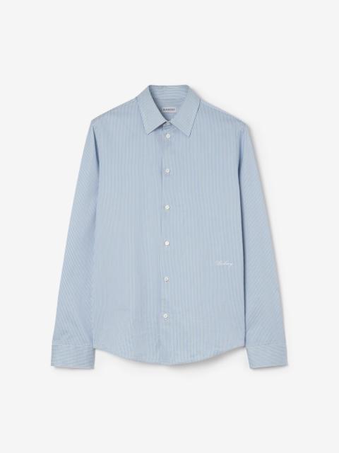 Burberry Slim Fit Striped Cotton Shirt