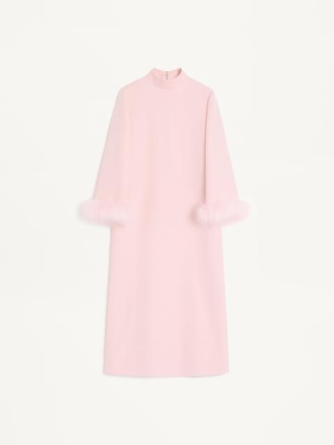 Valentino CREPE COUTURE DRESS WITH FEATHERS