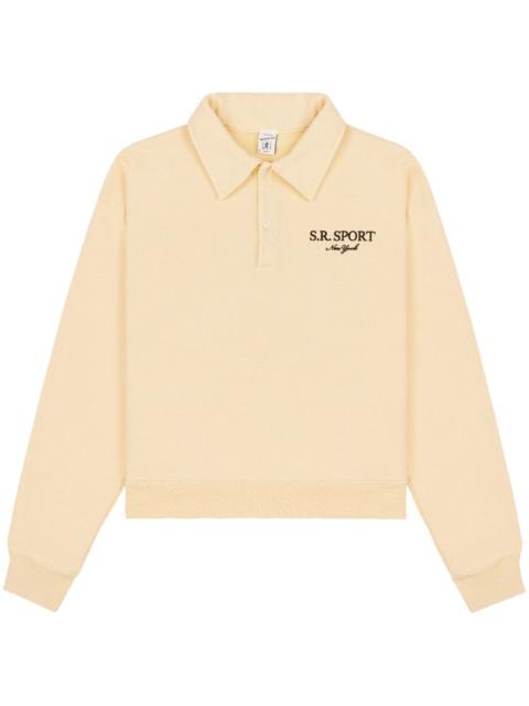 Sporty & Rich logo-embroidery polo shirt