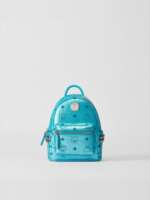 MCM Stark Bebe Boo Side Studs Backpack in Visetos