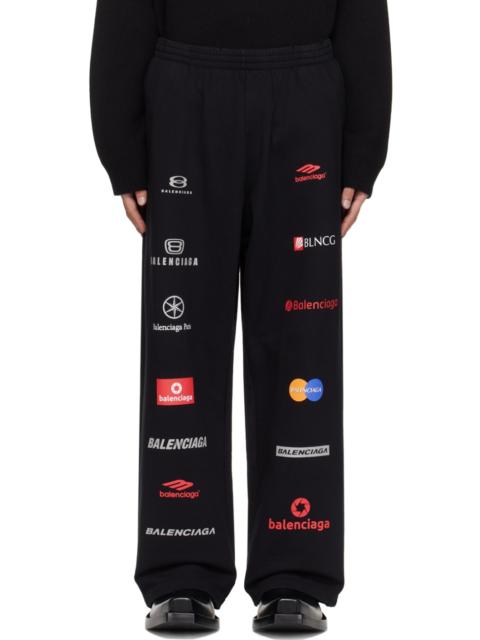 BALENCIAGA Black Top League Sweatpants