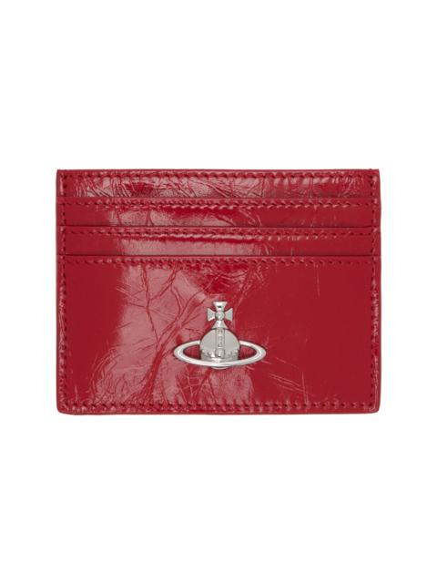 Vivienne Westwood Red Flat Card Holder