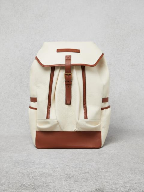 Brunello Cucinelli Grained leather backpack
