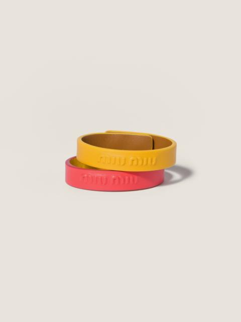 Miu Miu Leather bracelets