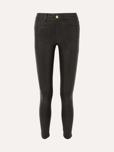 FRAME Le High Skinny leather pants