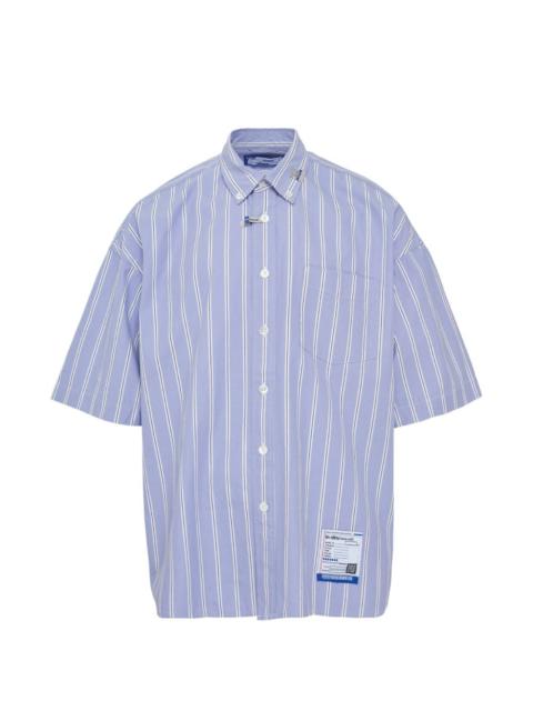 Maison MIHARAYASUHIRO stripe short sleeve shirt