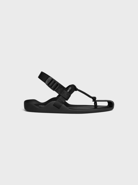 CELINE SPORTY SANDAL IN ROPE AND CANVAS