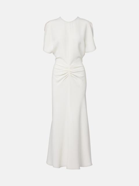 Victoria Beckham Bela gathered cady midi dress