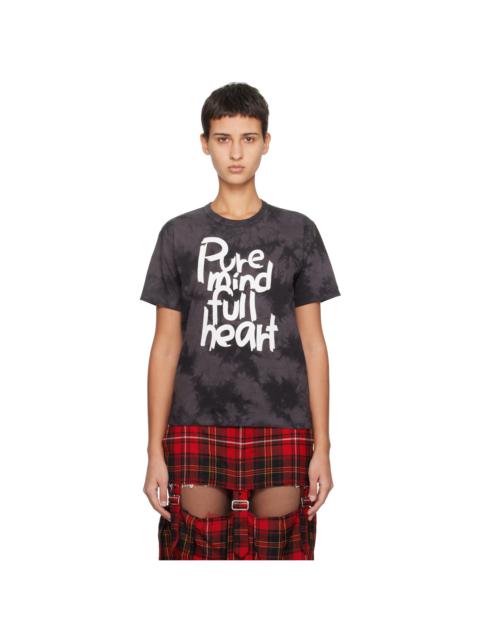BLACK COMME des GARÇONS Gray Printed T-Shirt