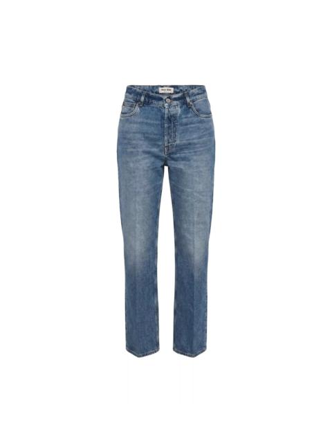 Miu Miu Washed denim pants