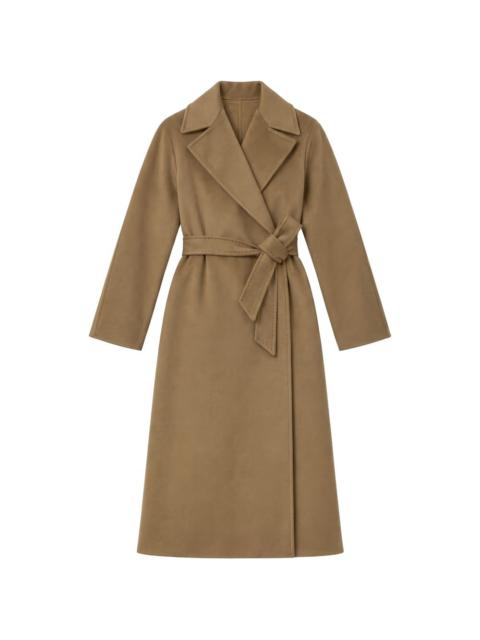Max Mara felted belted single-breasted coat