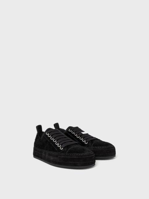 Ann Demeulemeester Gert Low Top Sneakers Black Ponyskin