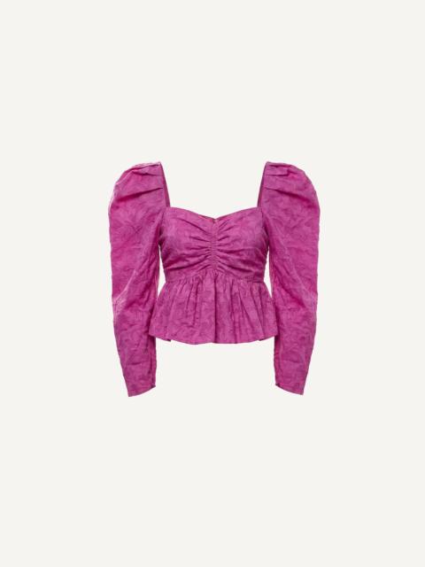 Cleobella DULCE BLOUSE | FUSCHIA RED
