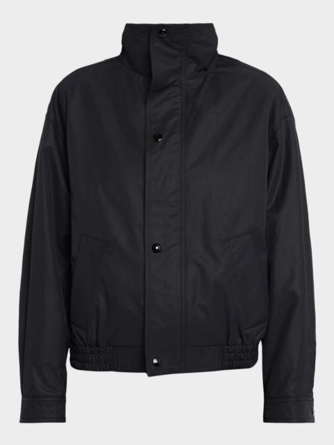 NILI LOTAN Klaire Cotton-Blend Bomber Jacket
