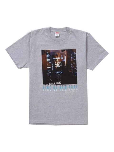 Supreme Supreme SS19 Christopher Walken King Of New York TeeHeather Grey SUP-SS19-236