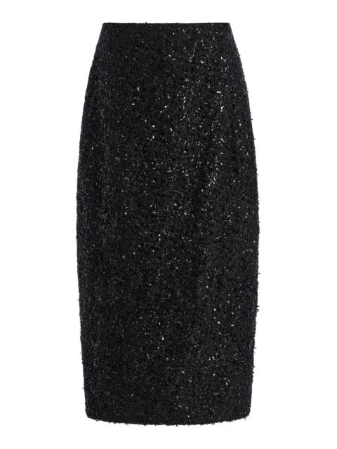 The Row Juno Wool-Blend Skirt black