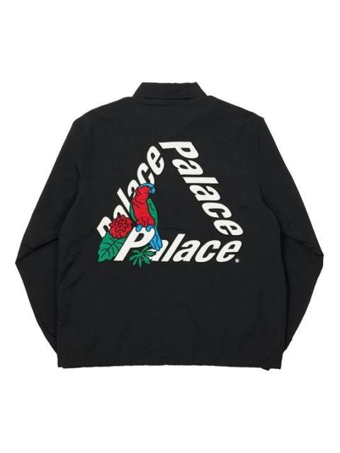 PALACE PALACE Embroidery Logo Coach Jacket Unisex Black P19JK003
